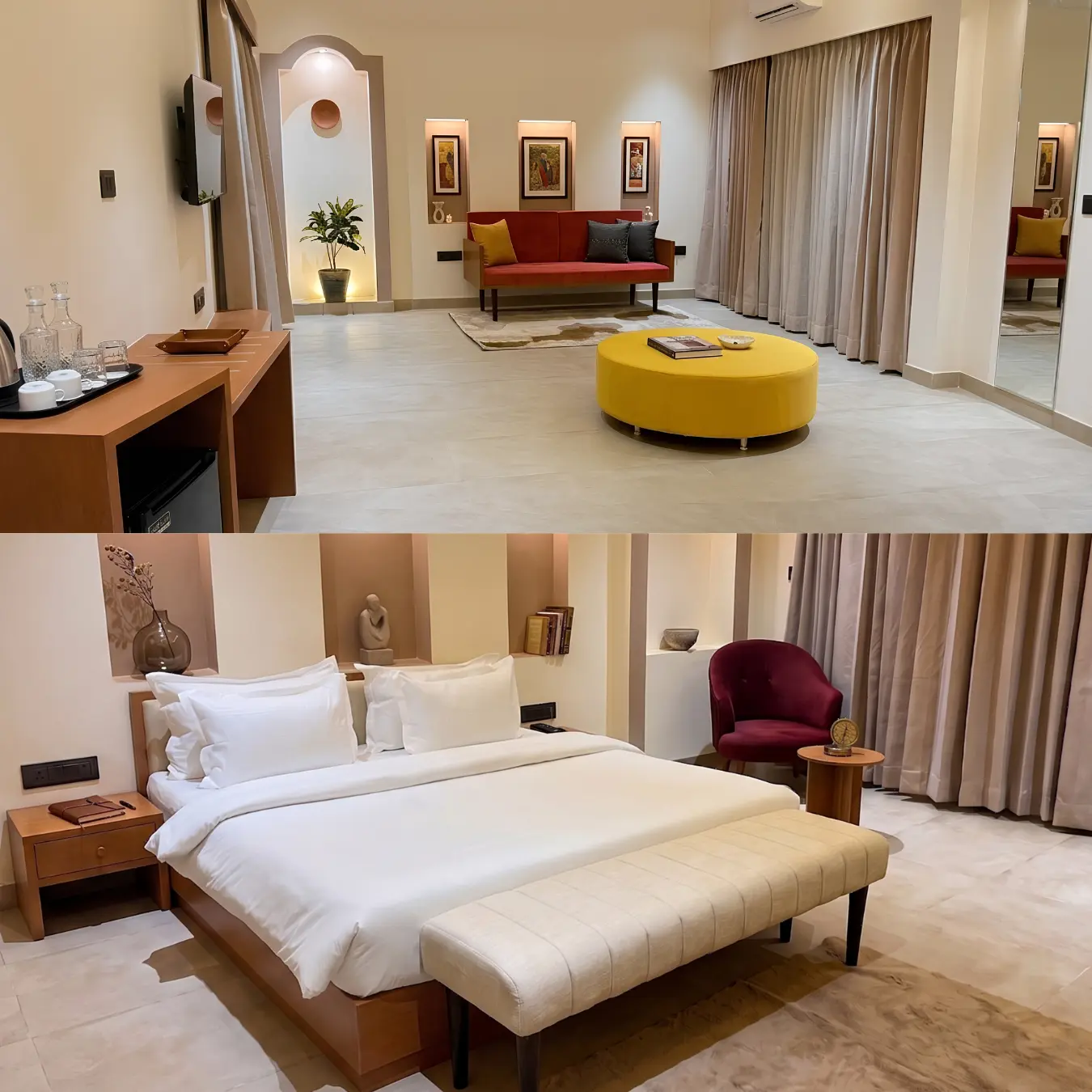 Presidential suite living area